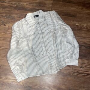 RRL Silk Mulberry Alison Striped Blouse